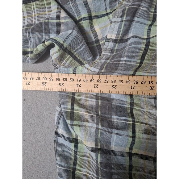 Tommy Bahama Camp Shirt Silk  XL Silk Original Fit  Button Up Windowpane Plaid - Picture 7 of 7
